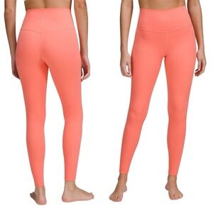 Women's Coral High-Waisted Leggings